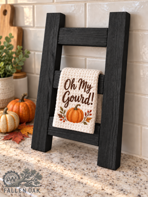 Mini Wooden Towel Ladder for Kitchen or Bathroom